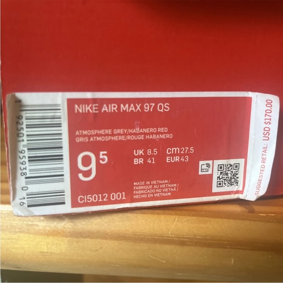 Air Max 97 QS Nintendo 64 Collector’s Edition 2019 Men’s 9.5 OG Box WORN ONCE - Picture 5 of 16